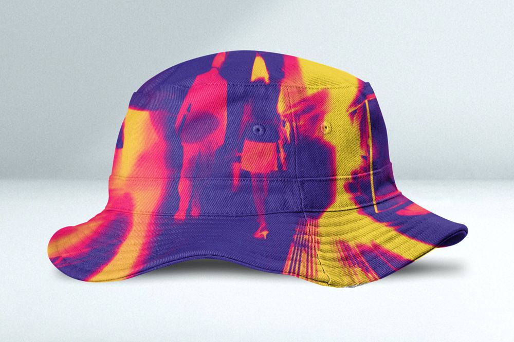 Editable bucket hat mockup, headwear product