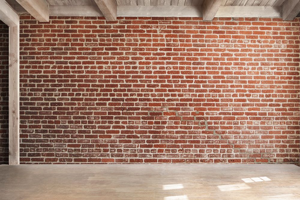 Brick wall mockup, editable design