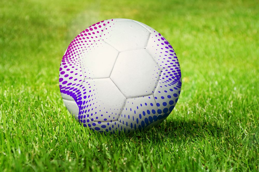 Editable soccer ball mockup