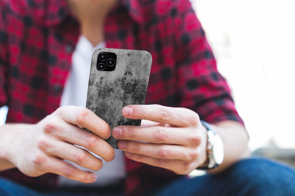 Smartphone case editable mockup, digital device