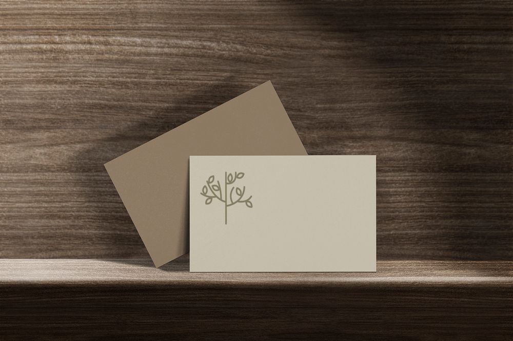 Business cards mockup, editable design