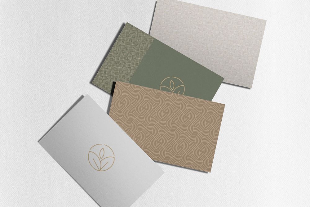 Business cards mockup, editable design