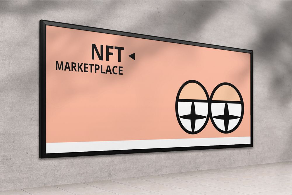 Billboard advertising sign mockup, 3D rendering