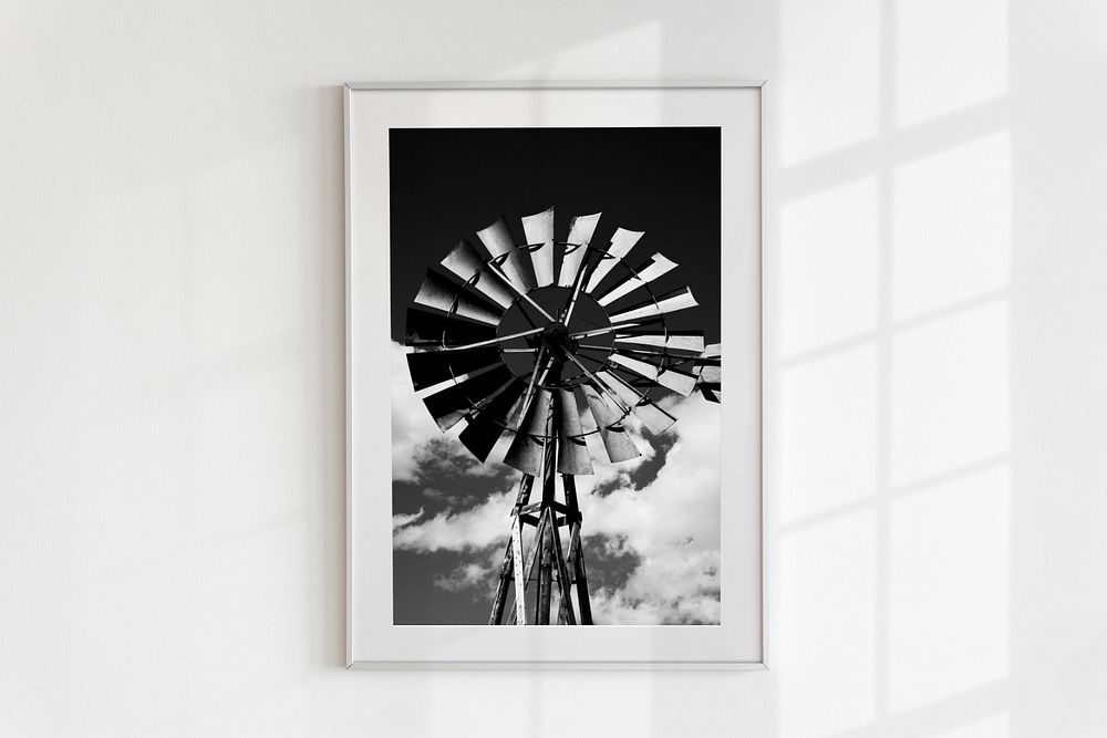 Minimal photo frame mockup, home decor