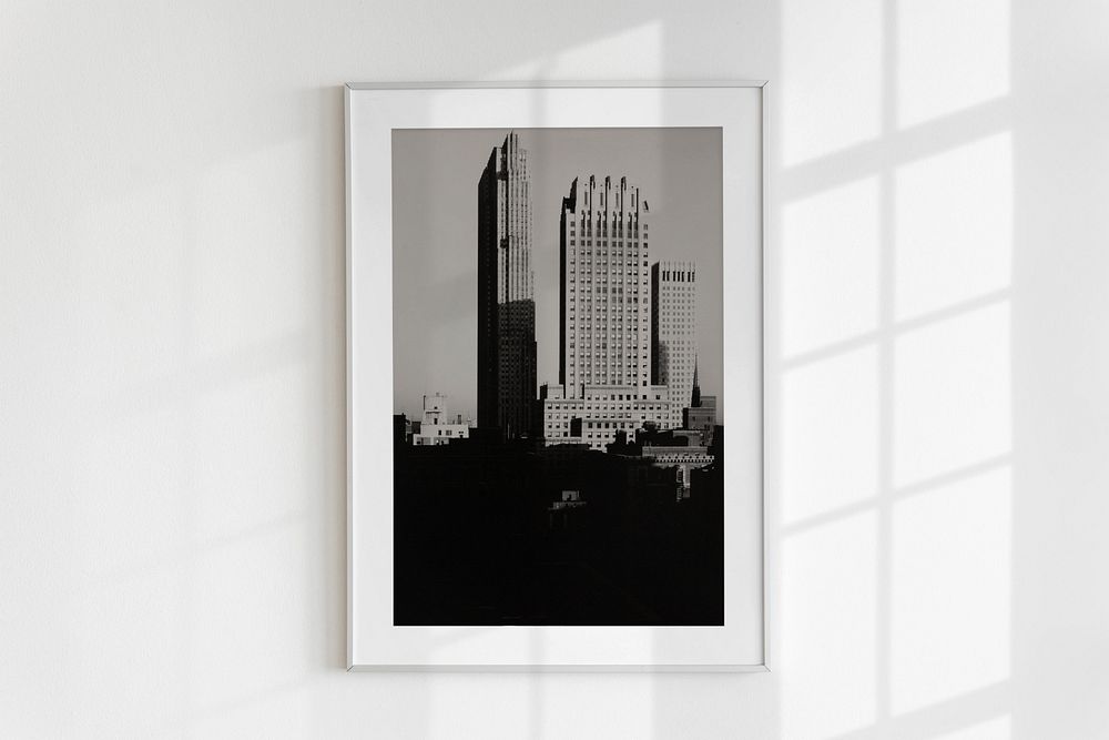 Minimal photo frame mockup, home decor