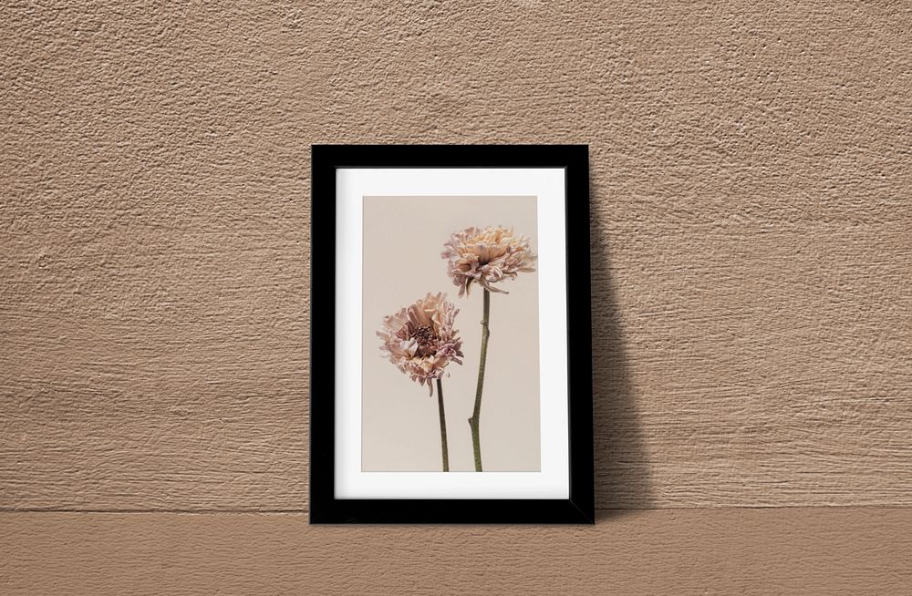 Minimal photo frame mockup, home decor