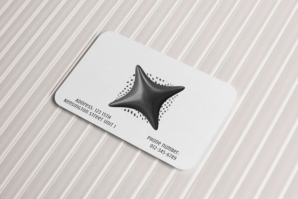 Business card mockup, editable realistic design