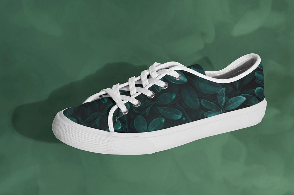 Patterned shoe mockup, editable design