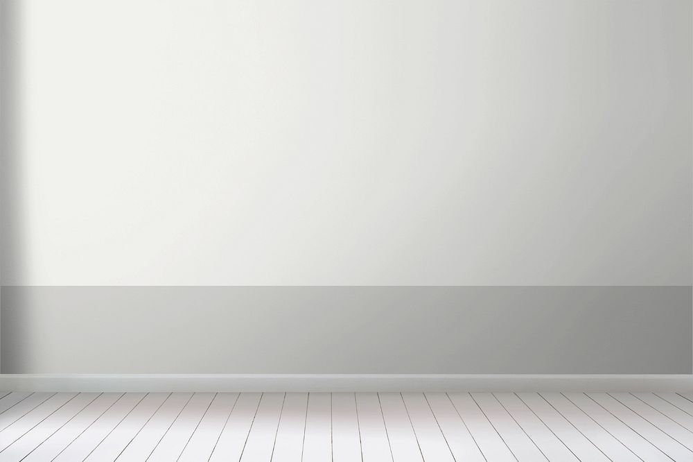 Wall editable mockup, gray empty room