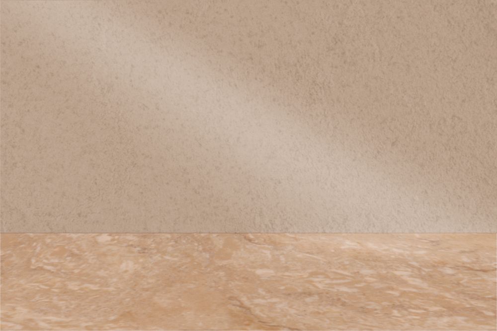 Textured brown wall mockup, editable granite design