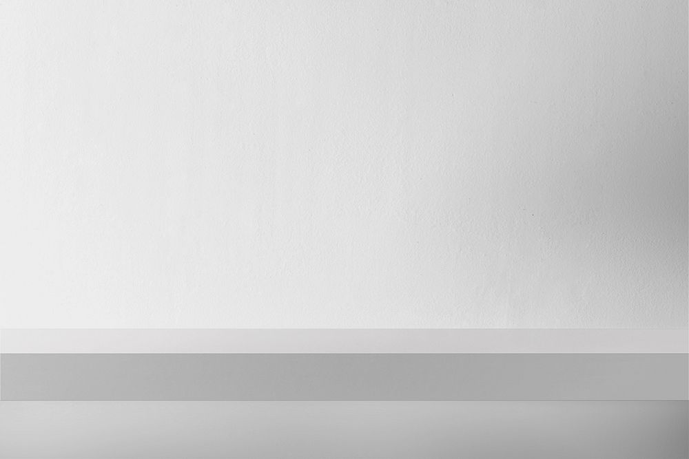 Gray wall mockup, editable shelf design