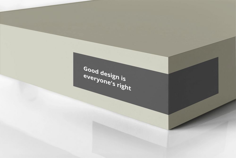 Small business box mockup, editable design