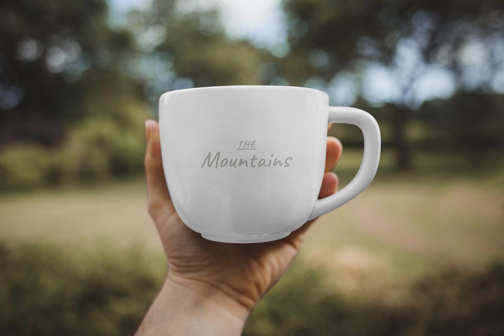 Coffee mug mockup, editable design