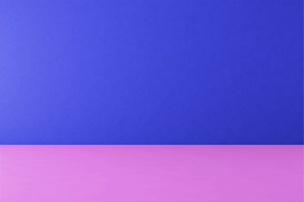 Blue wall product background mockup, editable design