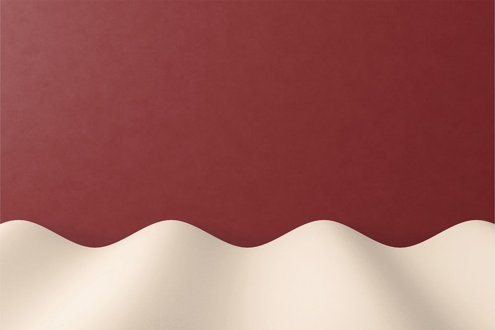 Brown wall product backdrop mockup, beige border, editable design