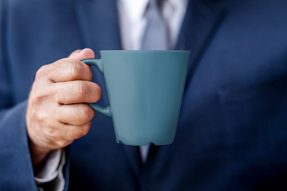 Editable ceramic cup mockup