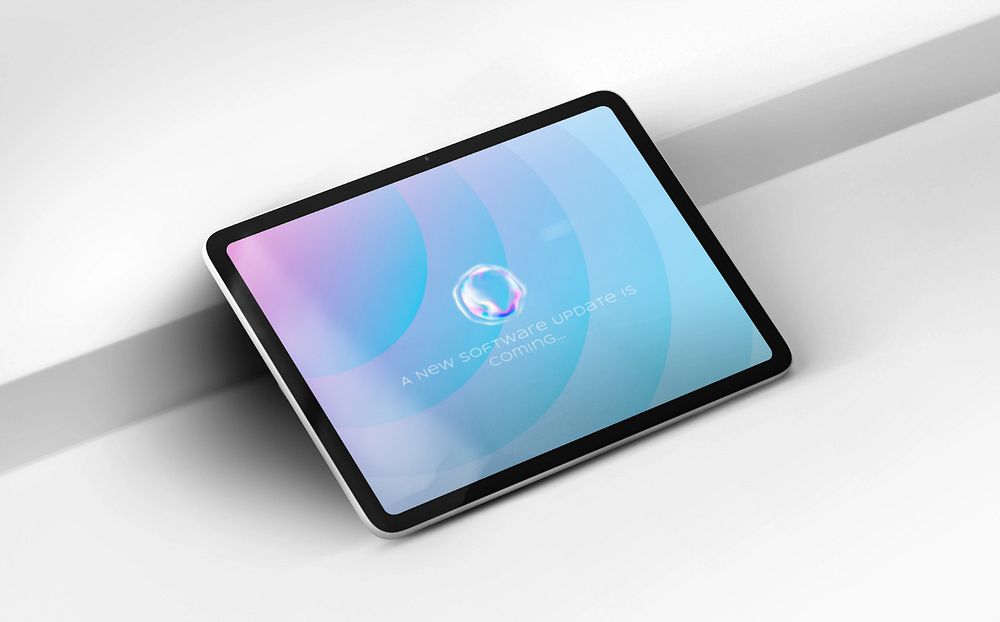 Tablet screen editable mockup