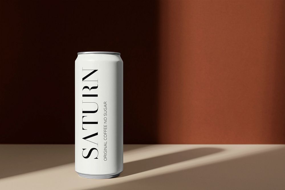 White can mockup, editable product packaging design