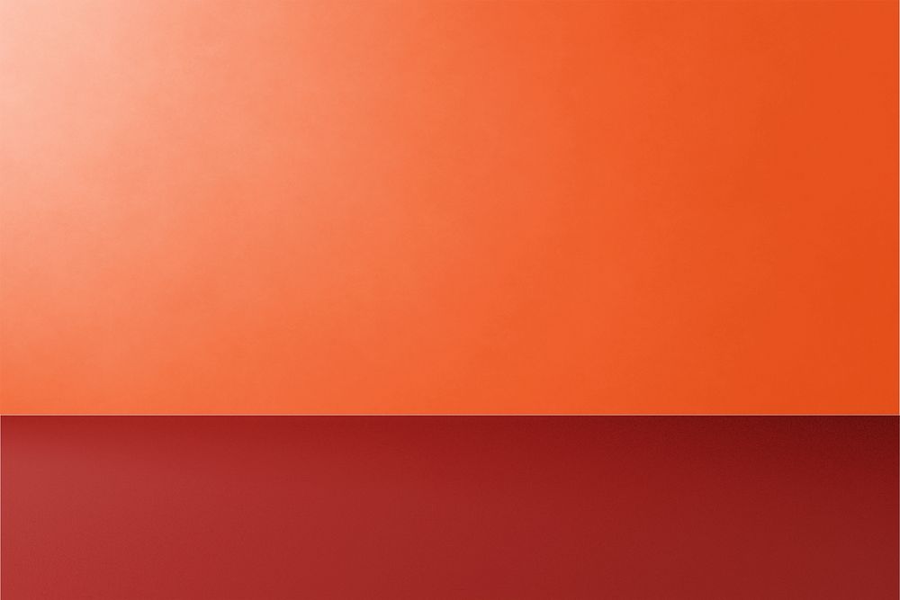 Orange wall product background mockup, editable design