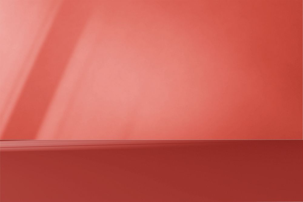 Red wall product background, editable design