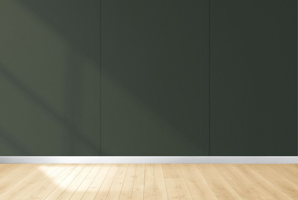 Wall mockup, editable minimal home interior