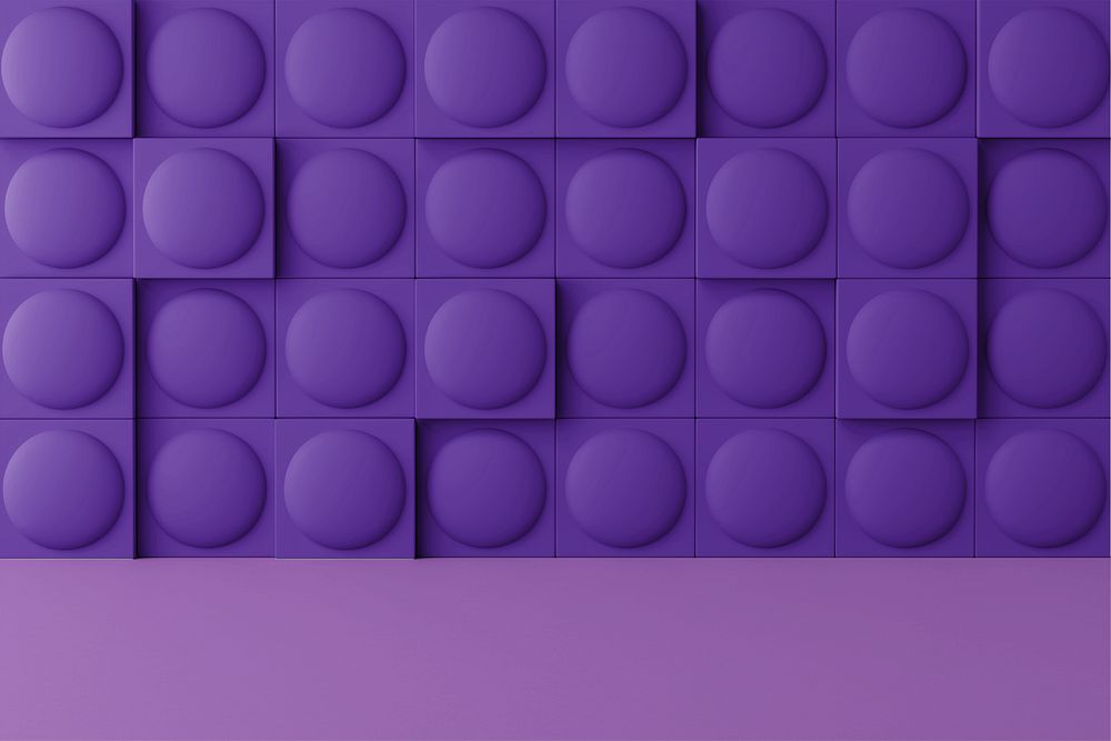 Pop fidget product background mockup, 3D purple, editable design