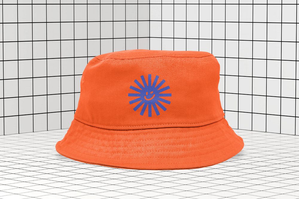 Bucket hat mockup, street apparel, editable design