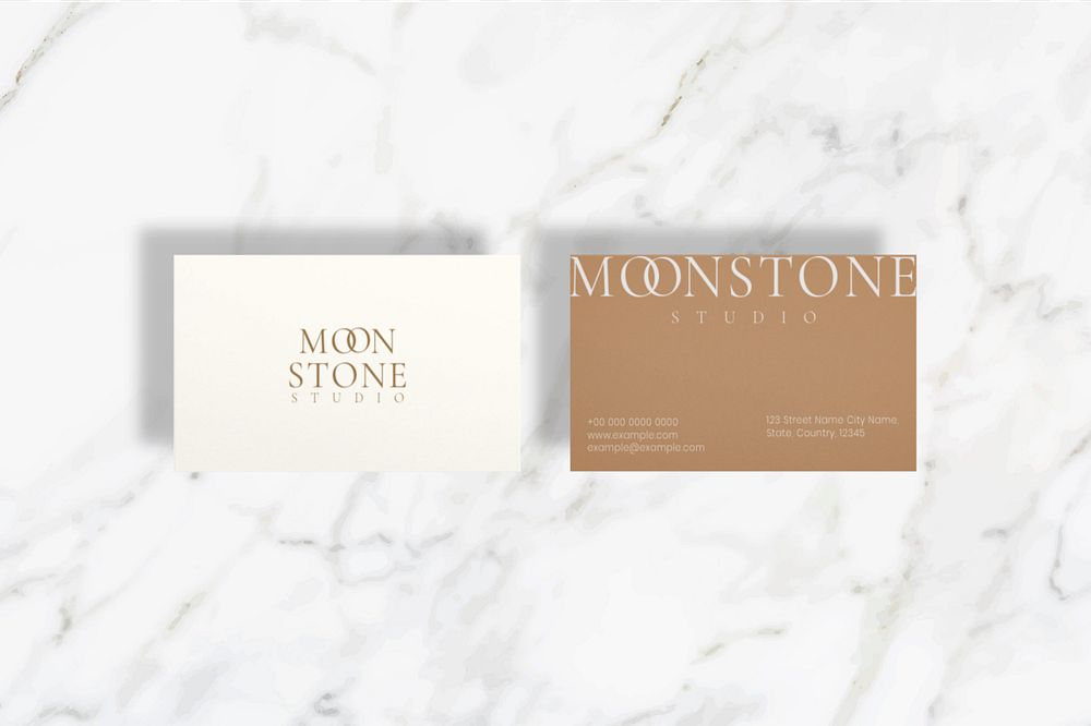 Professional business card mockup, editable design