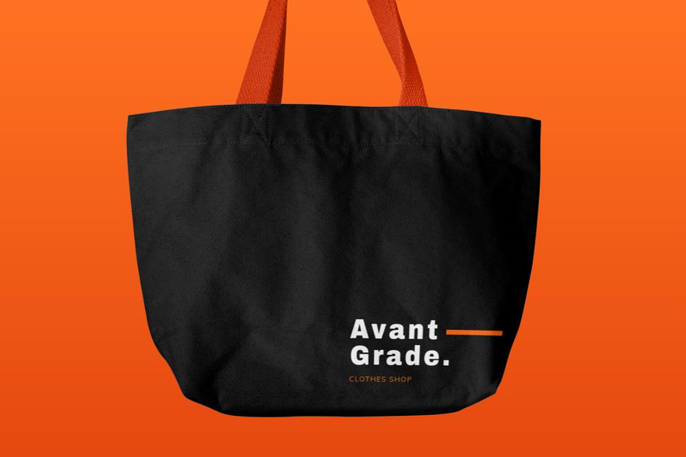 Canvas tote bag mockup, editable design