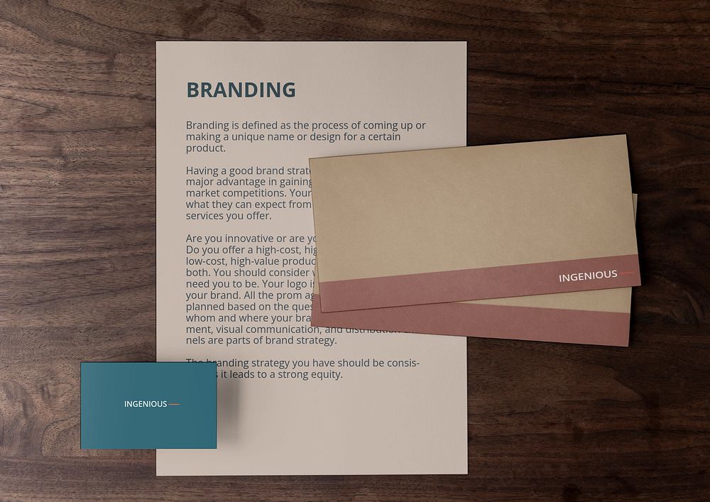 Professional corporate identity mockup, stationery set , editable design