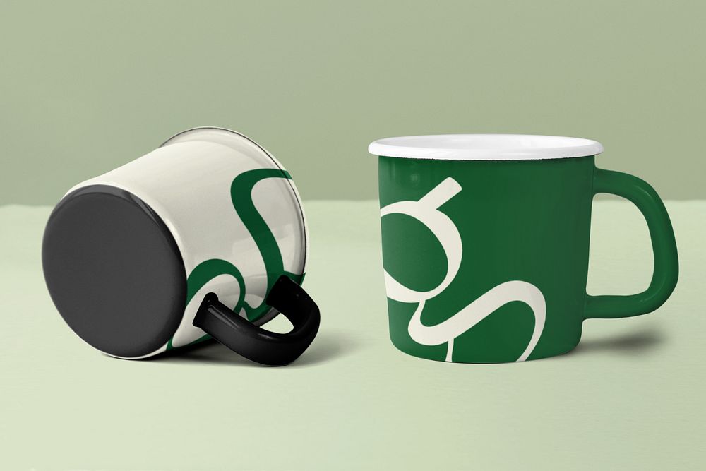 Coffee mug mockup, editable design