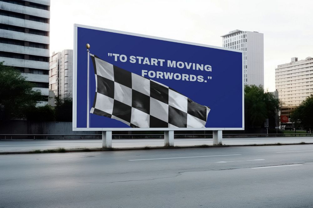 Advertising billboard sign  editable mockup 