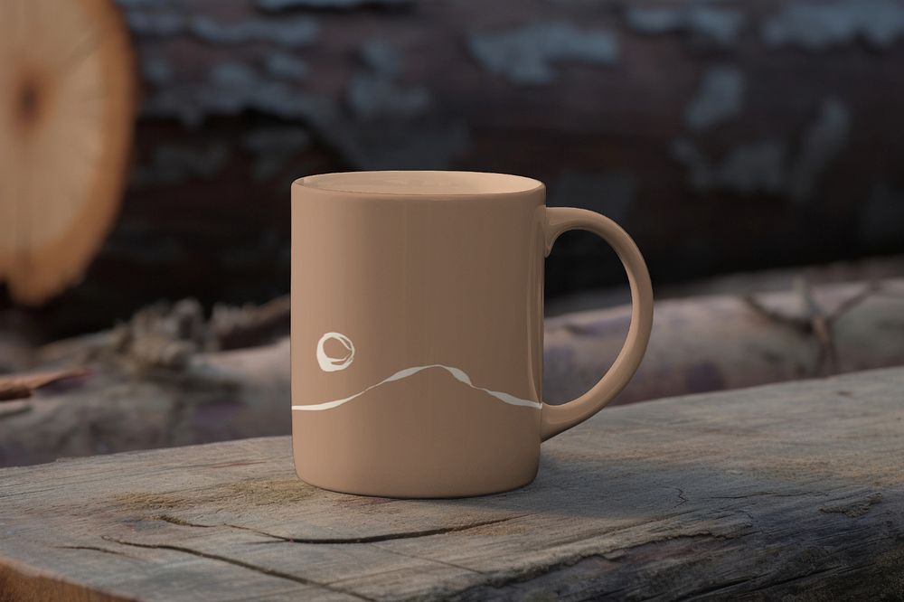 Coffee mug  editable mockup 