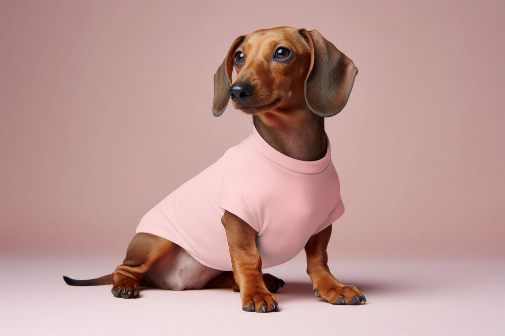 Dog t-shirt  editable mockup, pet outfit 