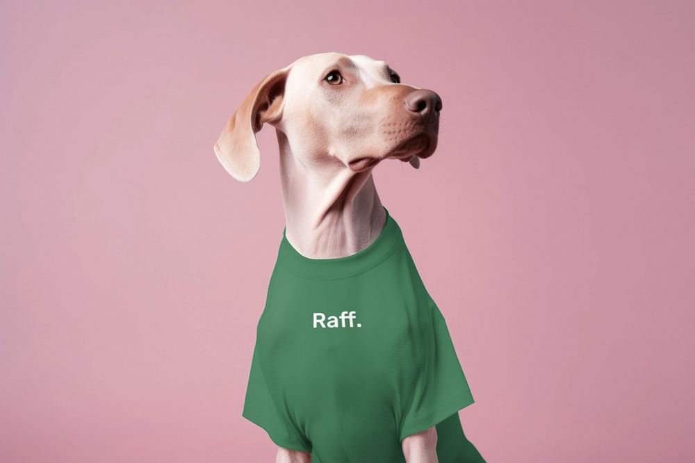 Dog t-shirt  editable mockup, pet outfit 