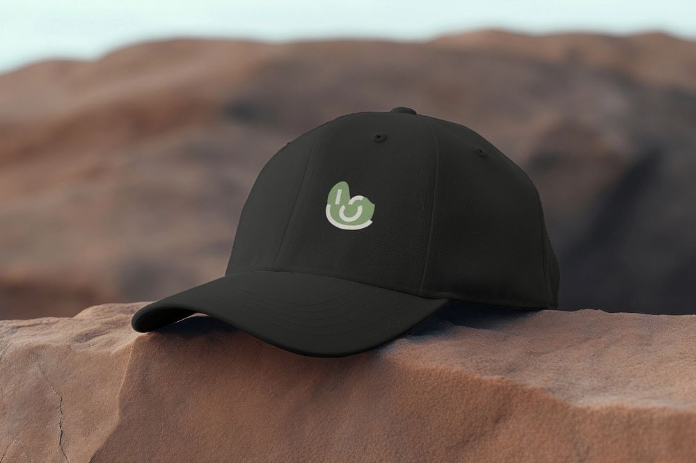 Baseball cap  editable mockup, headwear accessory 