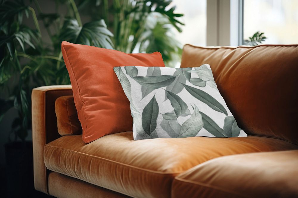 Cushion cover  editable mockup, home decor 