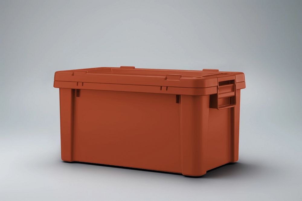 Plastic container  editable mockup 