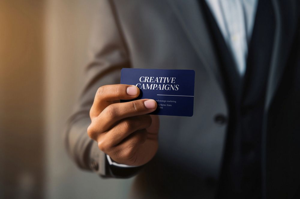 business card  editable mockup 