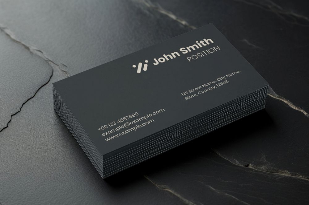 Business card  editable mockup 