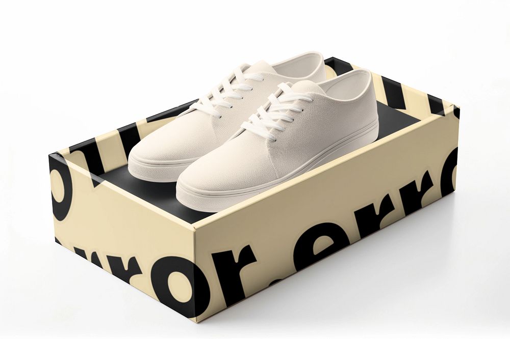 Canvas sneakers  editable mockup, casual fashion 