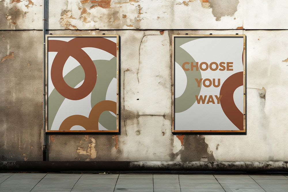 Street advertising sign  editable mockup 