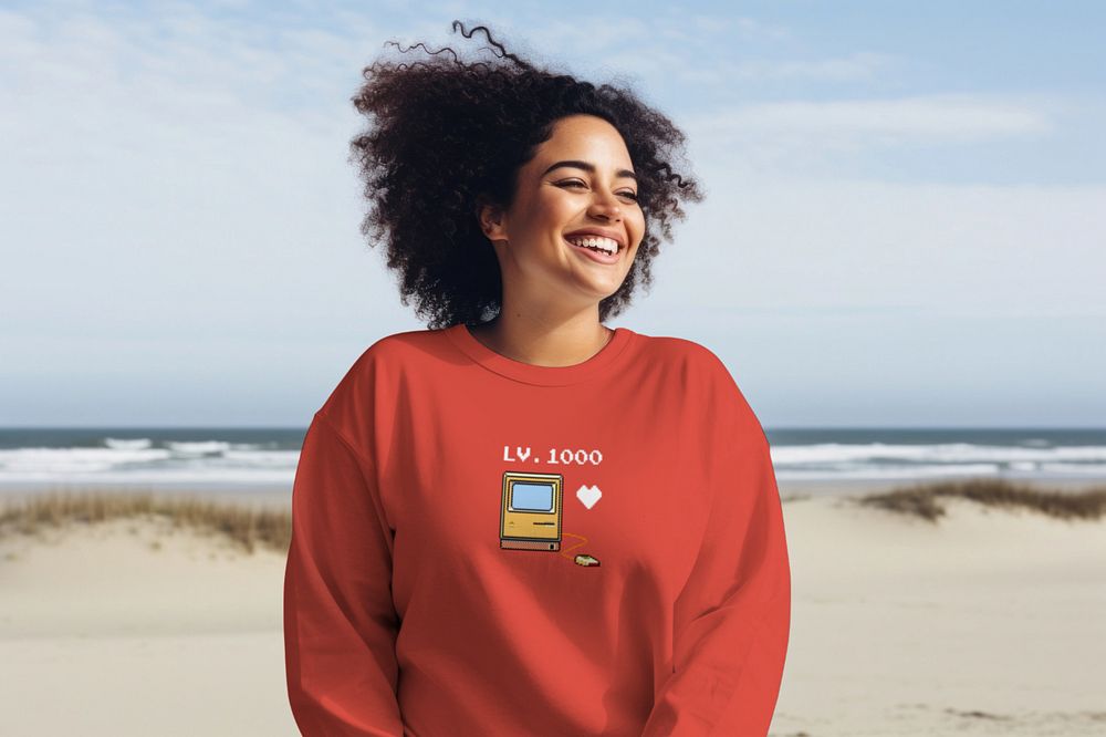 Editable women's sweaters mockup shirt   design