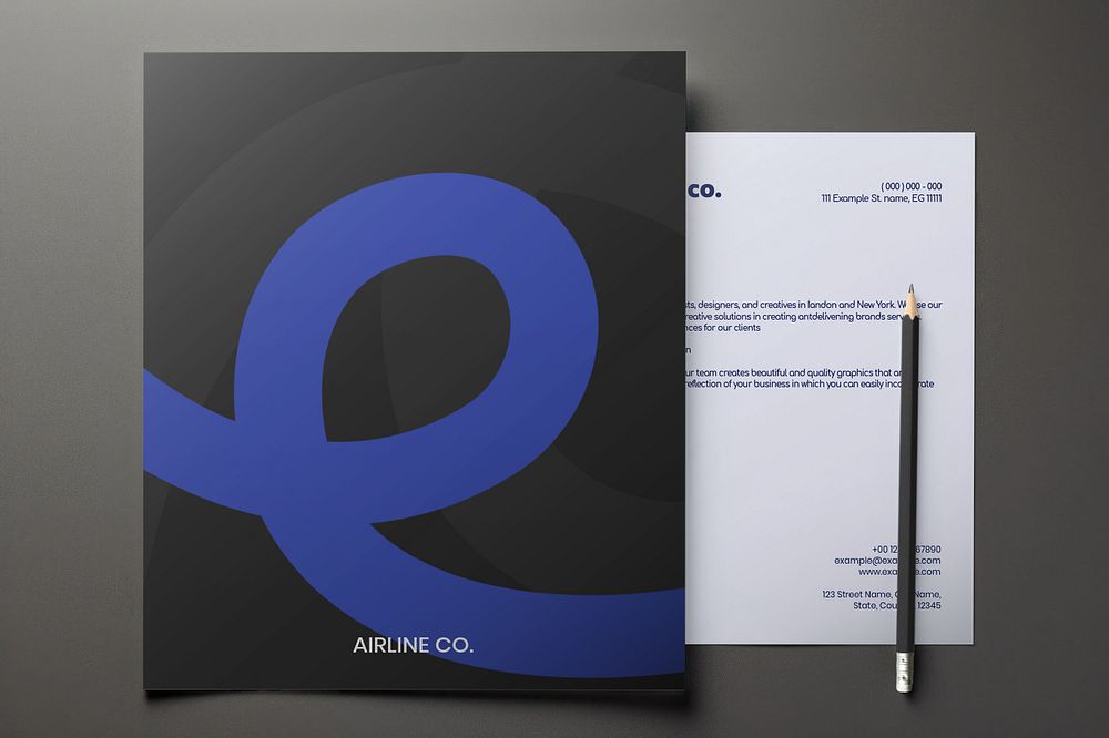 Corporate identity  editable mockup 