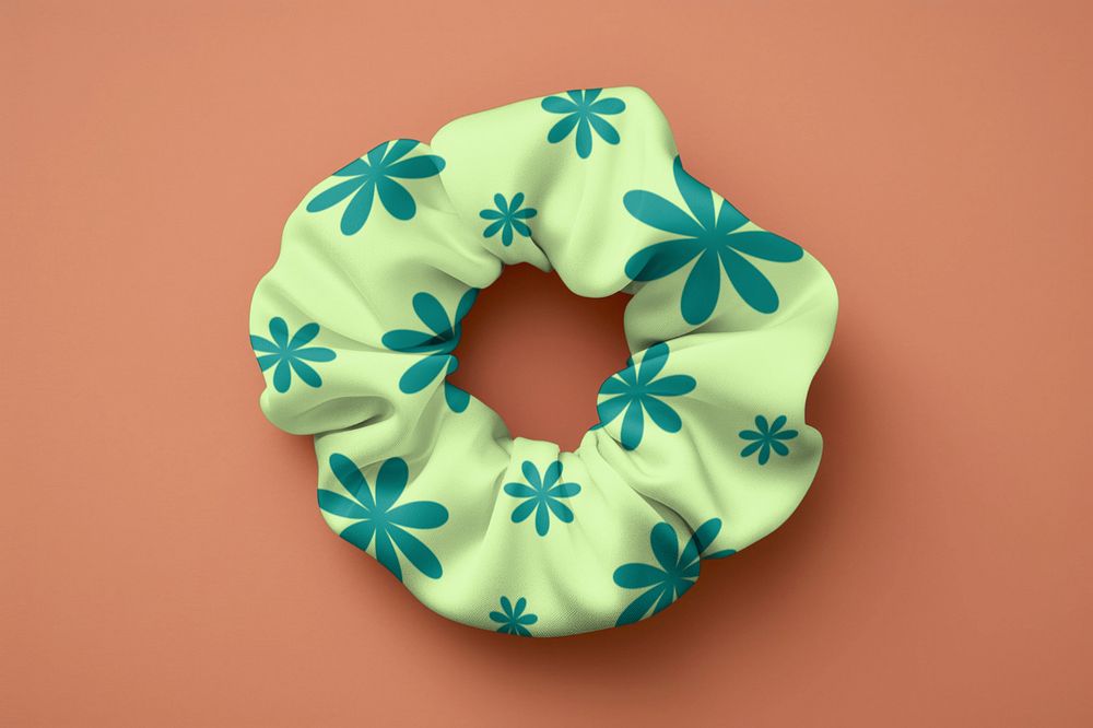 Hair scrunchie  editable mockup, accessory 