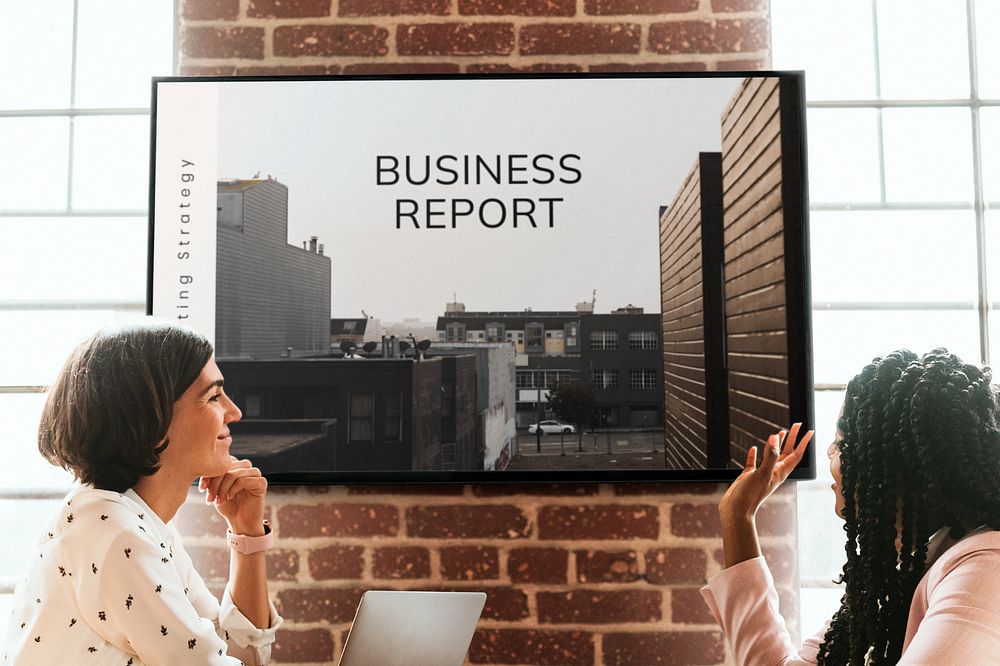 TV screen mockup, editable design