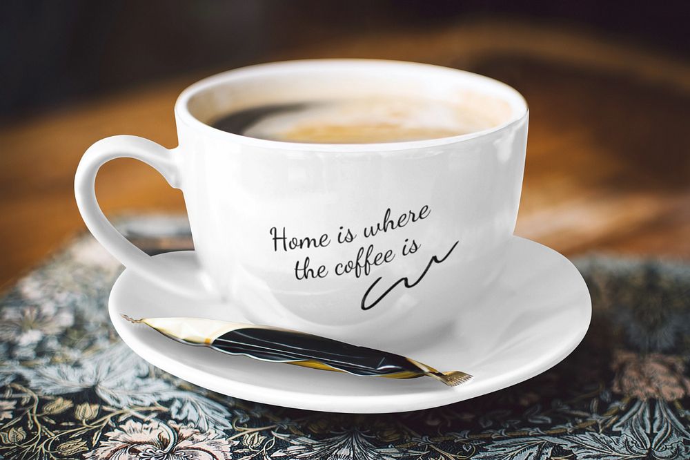 Coffee cup mockup, editable design