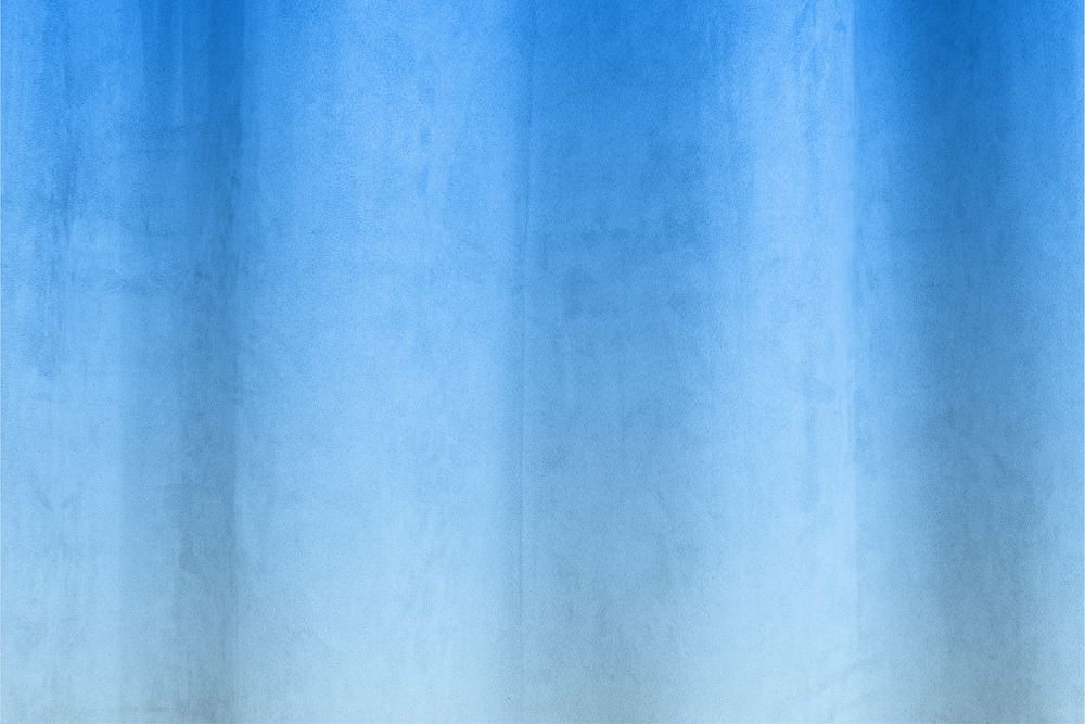 Gradient blue curtain mockup, editable home  decoration design