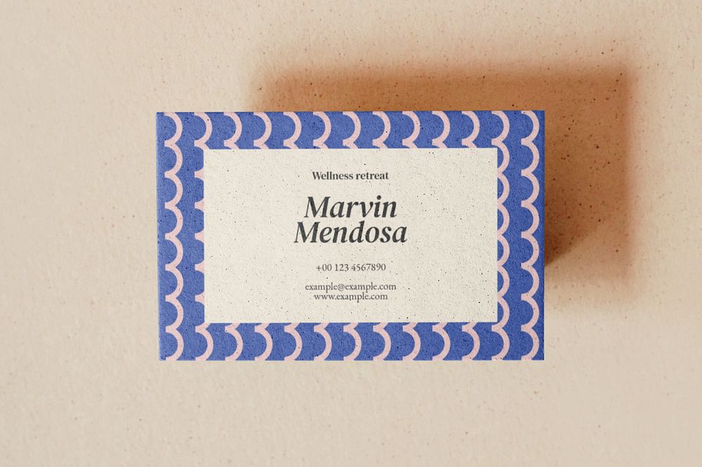 Business card mockup, editable box design