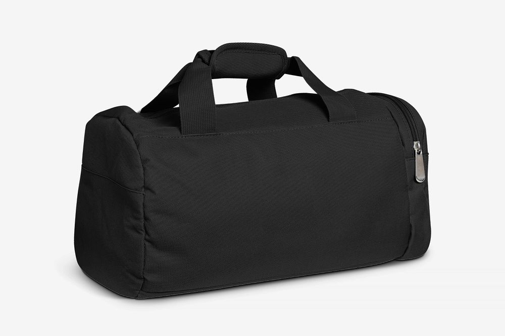 Editable duffle bag mockup